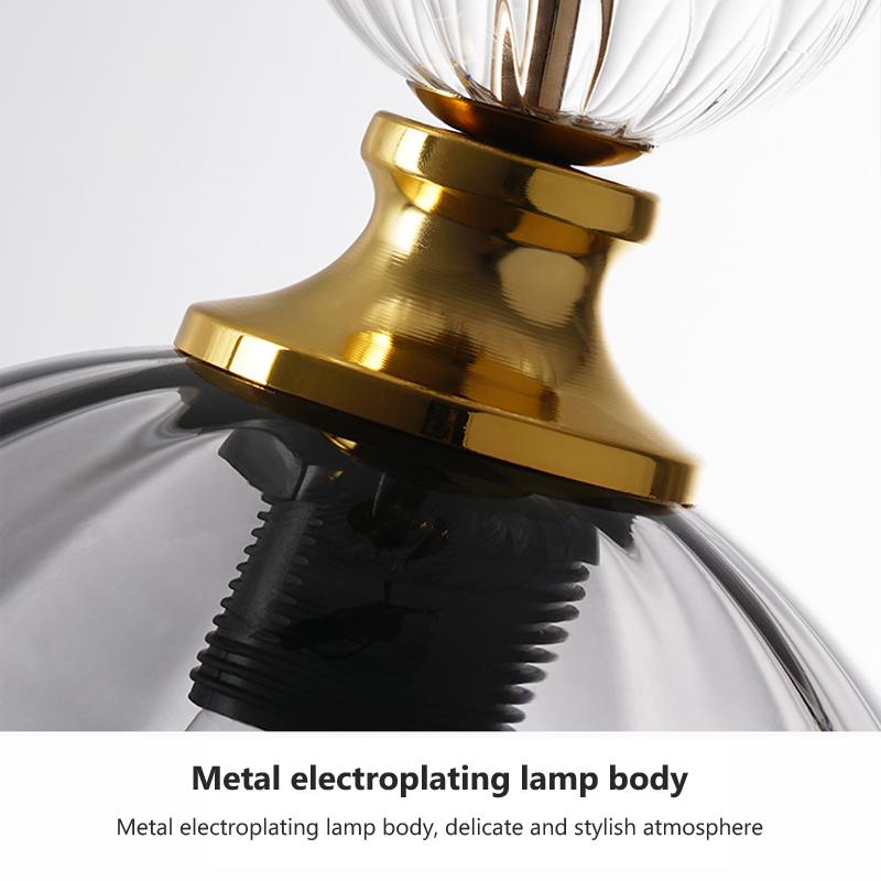 Modern Pendant Lights Nordic Color Candy Bedroom Children's Room Single Head Glass Hanging Lamps Home Decor Fixtures Restaurant