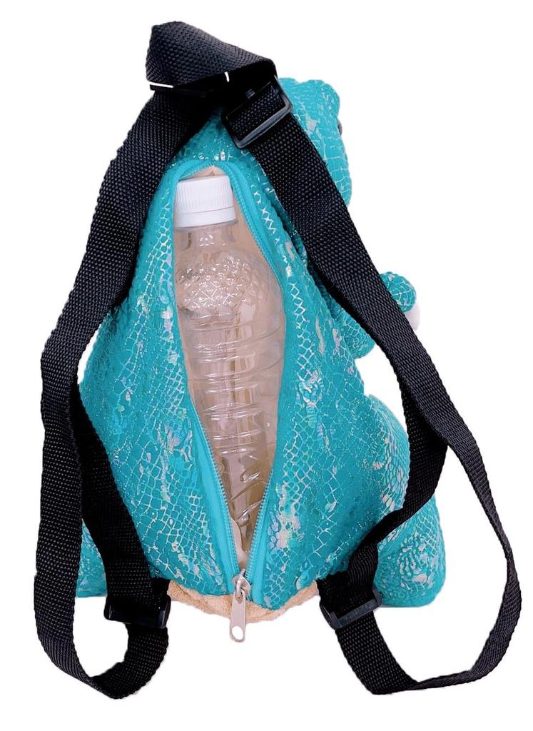 Uniq Dinosaur Plush Backpack, Mint, Size: Approx. W24 D18 H35 cm, UN-0293MT