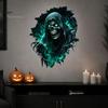 Spooky Wall Stickers Halloween Theme Sticker, Horror Skull Decal, Waterproof Self-adhesive Decor Art, for Home Living Room Bedroom And Party Ornaments