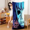 Sally Face Game Bath Towel Microfiber Soft Water Absorbing Breathable For Girl Kids Decorative Cartoon Beach Towel