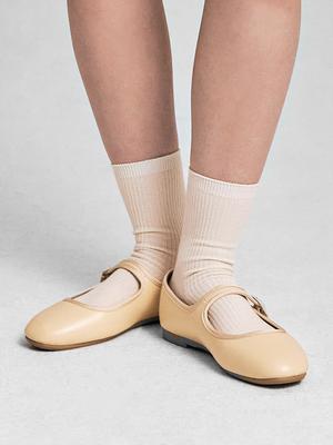 Shoopen New Sweetbutton Mary Jane Flat Shoes 1.0 Hpwwffa204 (B Type)