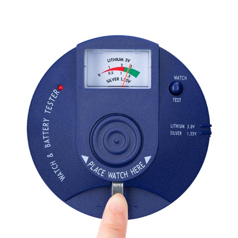 Tester Quartzových Strojků , Kruhový Typ Testeru Baterií Hodinek A Analyzátor Knoflíkových Baterií 1,5V 3V