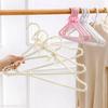 5pcs Elegant Pearl Bead Bow Hanger 40/30cm Adult Kids Clothing Organizer Wedding Dress Coat Rack Space Saving Wardrobe Storage