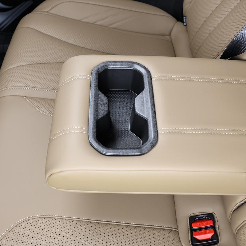 Car Interior Accessories 2-row Cup Holder Rear Drainage Cup Frame Trim ABS For Renault Grand Koleos 2024-2026 LHD/RHD