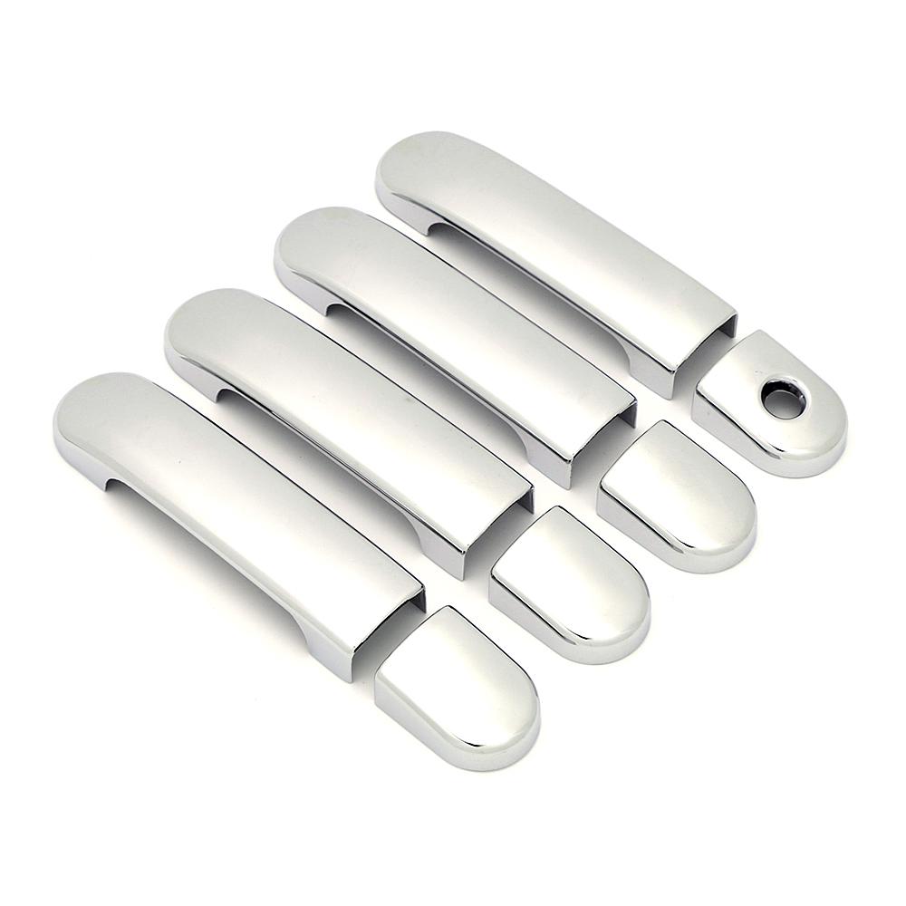 Für Nissan March Micra K12 Grand Livina L10 Note Versa Tiida C11 Latio Cube Kohlefaser Modifizieren Chrom Türgriffabdeckung