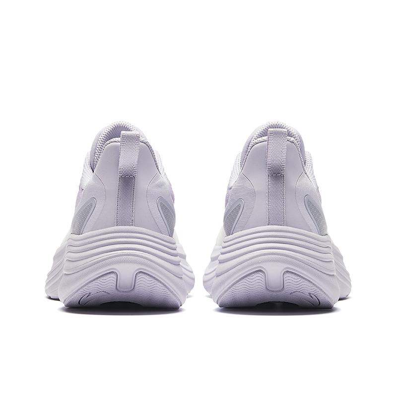 Anta Thick Sole Comfortable Versatile Height Increasing Breathable Low Top Casual Running Shoes Women sneaker Light-Purple Gray 922435510-2
