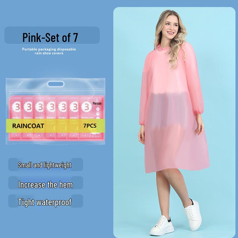 Portable Waterproof Thick Transparent Disposable Shoe Covers - Individually Packed for Outdoor Use