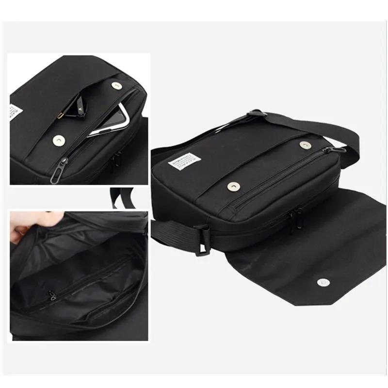 Men Small Oxford Shoulder Messenger Bags Solid Leisure Satchels Crossbody Fashion Street Bags for Male Cross Body Casual 2025