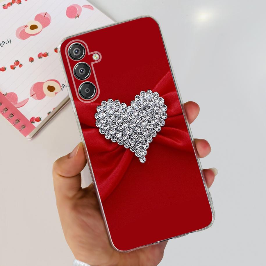 For Samsung Galaxy M15 5G Case SM-M156B Luxury Marble Clear Silicone Soft TPU Phone Cover For Samsung Galaxy F15 5G