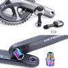 2 Stück Titan Fahrradpedalscheibe Fahrradkurbelschutzring für Mountainbike Rennrad