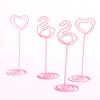 Multifunctional Memo Stand Flamingo Shape Pink Electroplate