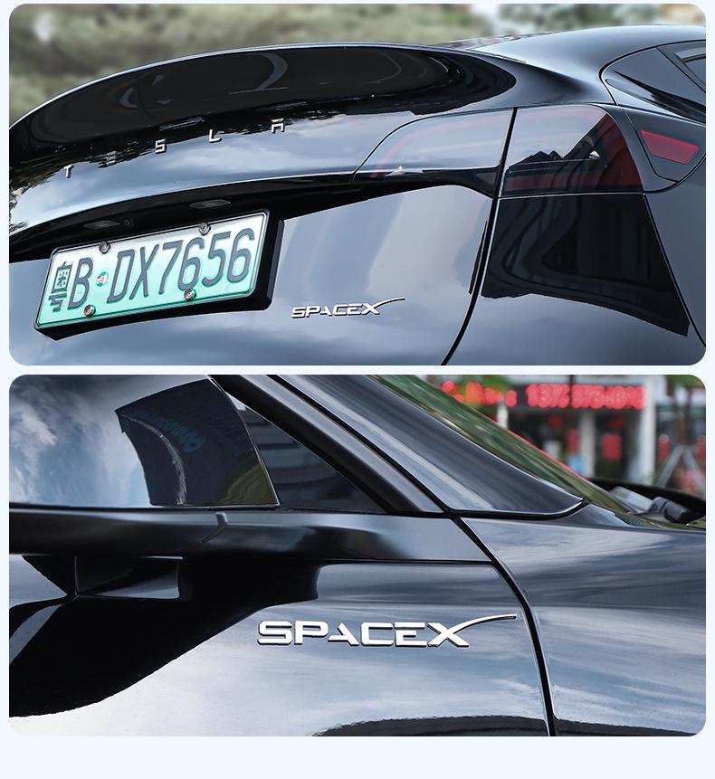 Tesla Model 3/Y/YL Rear Tail Metal Lettering Badge Sticker Accessories