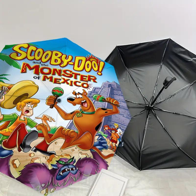 1PC Scooby-Doo Mexico Umbrella-8-Rib Reinforced, Automatic Open, Lightweight & Durable, Cute Fashion Accessory for Outdoor, D2639