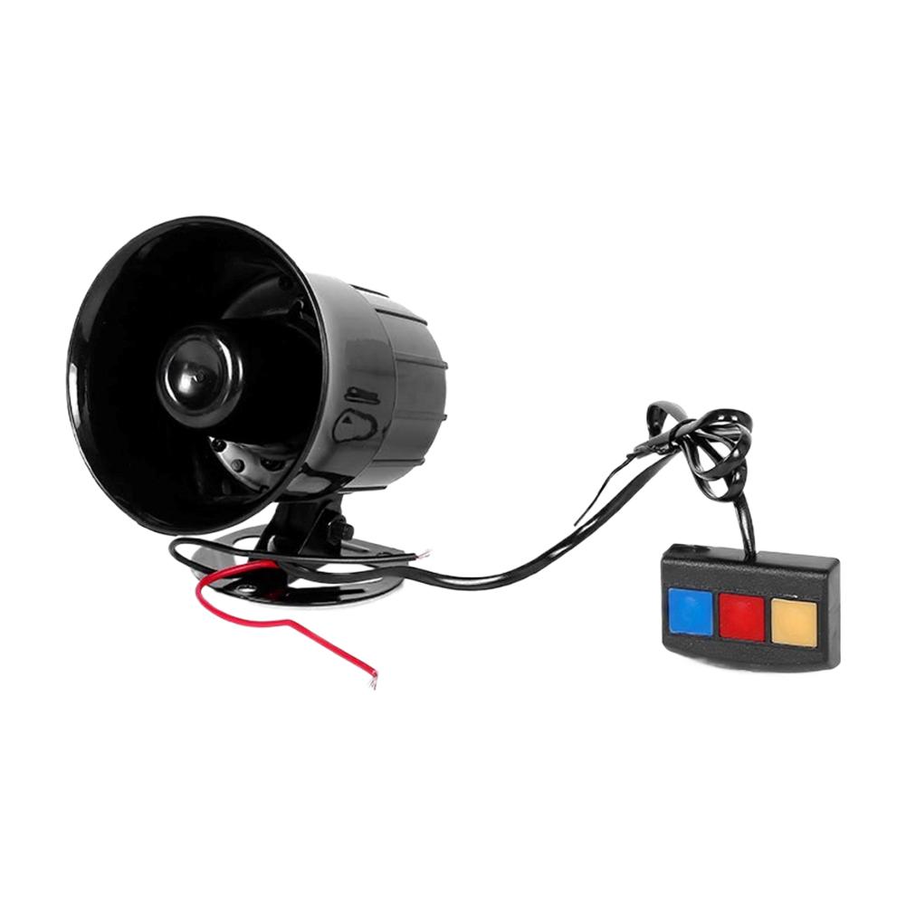 12v Car Motorcycle Horn With 3 - Tone Sound Abs Plastic Loud Warning Horn With Switch For Vehicle Safety Alert O5s4