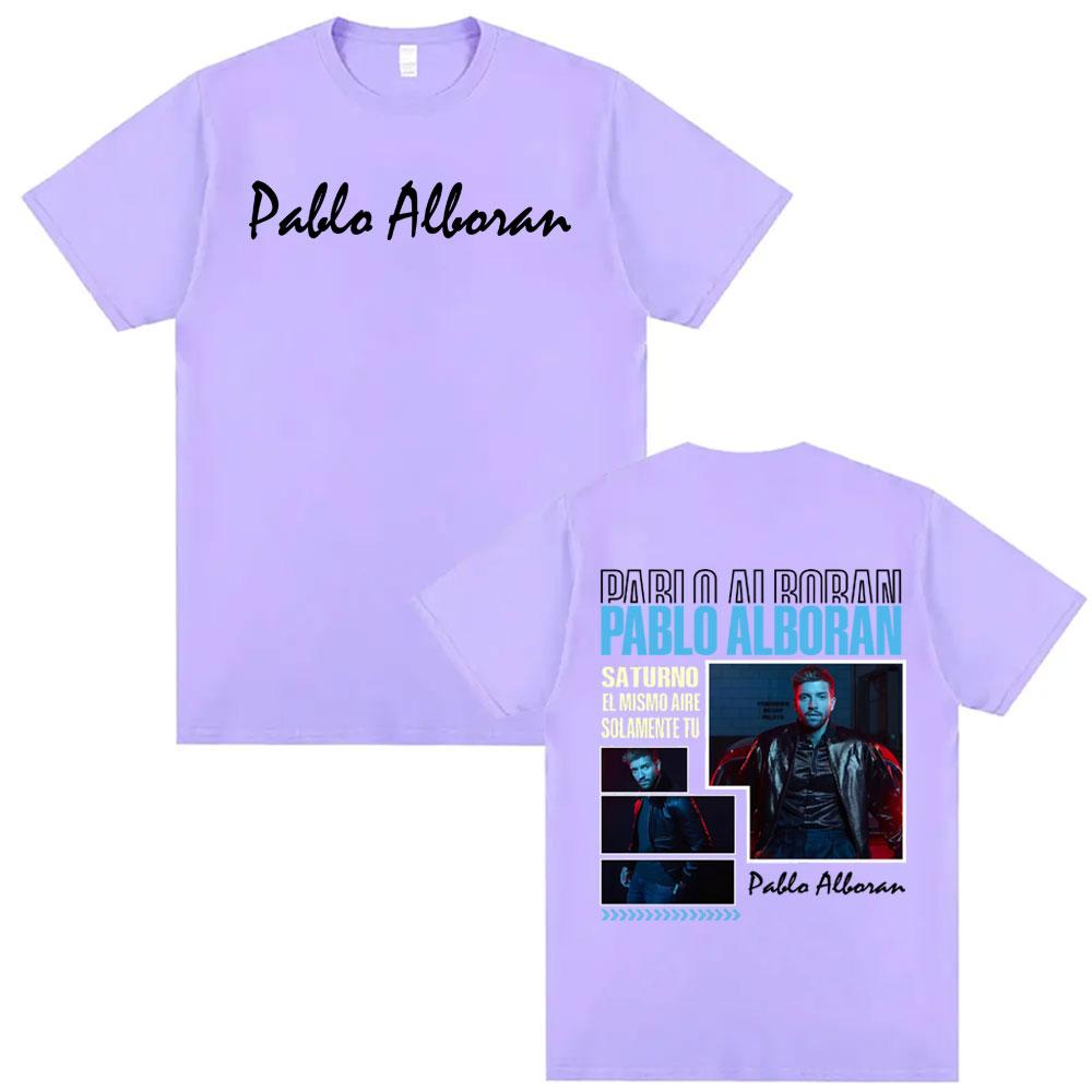 Pablo Alborn Global Tour Cover T Shirt Tops Unisexs Clothing ONeck Summer Comfort Trending T Shirts High Street Hip Hop Tshirts