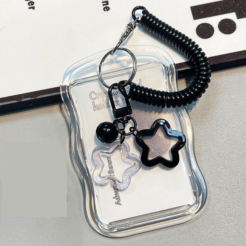 Bus Simple Transparent Ins Card Cover Student Campus Meal Card Subway ID Card Star Chasing Protection Cover