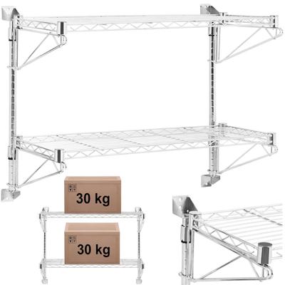 Double Wire Wall Shelf Up To 60 Kg 90 X 35 X 60 Cm