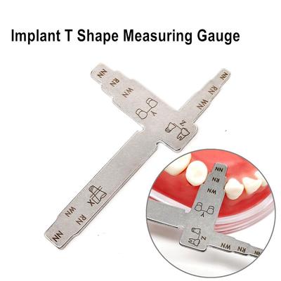Dental Implant Measuring Ruler for Interdental Distance Implant Locating Cliper T Shape Measuring Gauge