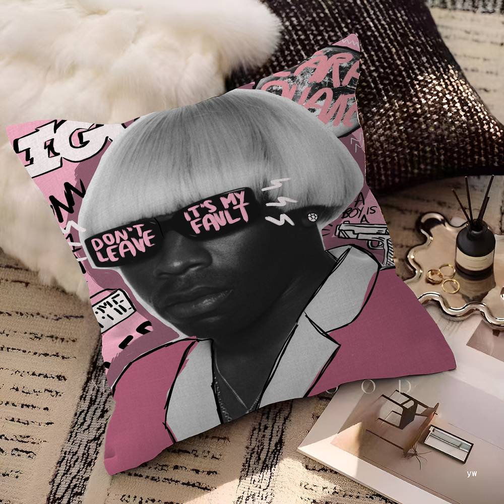 Tyler The Creator 45*45cm Cushion Cover Pillow Cover Decor Pillowcase Home Pillowcase for Couch Pillow