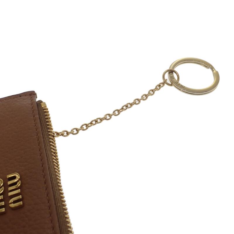 MIUMIU 5MC0932C3Y Card Case cognac/Brown Calfskin Women