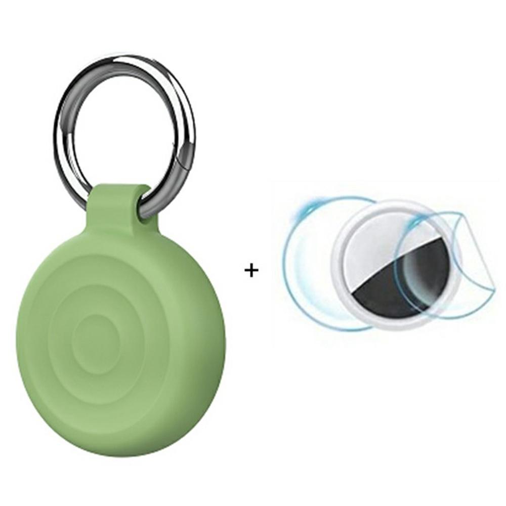 Étui de protection en silicone étanche pour AirTag Tracker, design ondulé, avec film avant/arrière