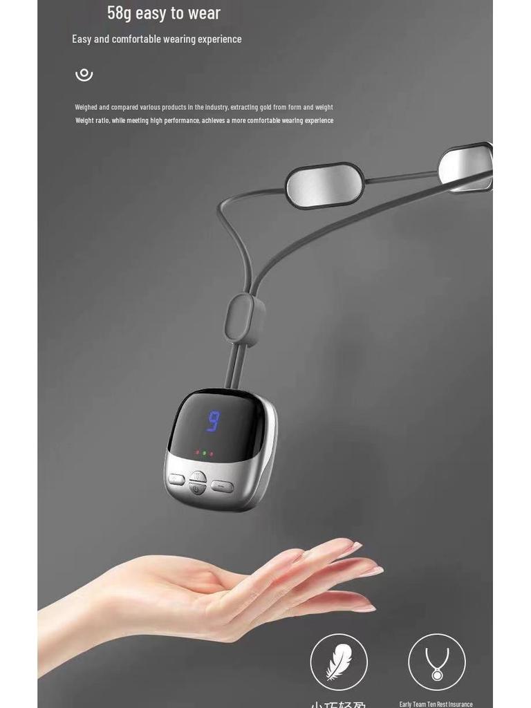 Smart Portable Neck Massager with Pulse Heat Therapy