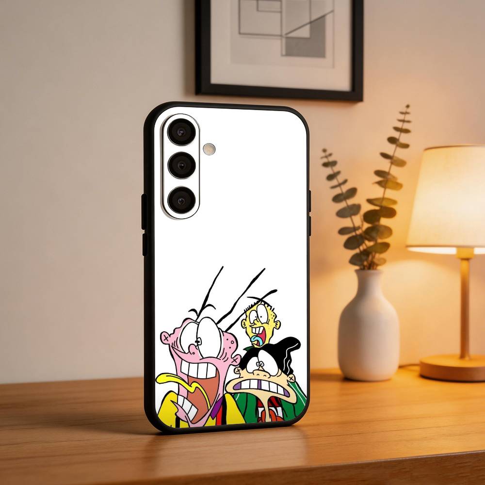 Funny Cartoon E-Ed E-Edd n Eddy Phone Case For Samsung A73,A21s,A22,A31,A32,A52,A53,A71,A80,Soft Black Shell