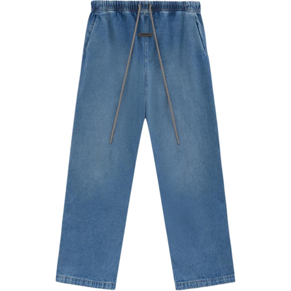 Fear of God Essentials Denim Lounge Pant Medium Wash Men Bottoms Blue 130SU244380F