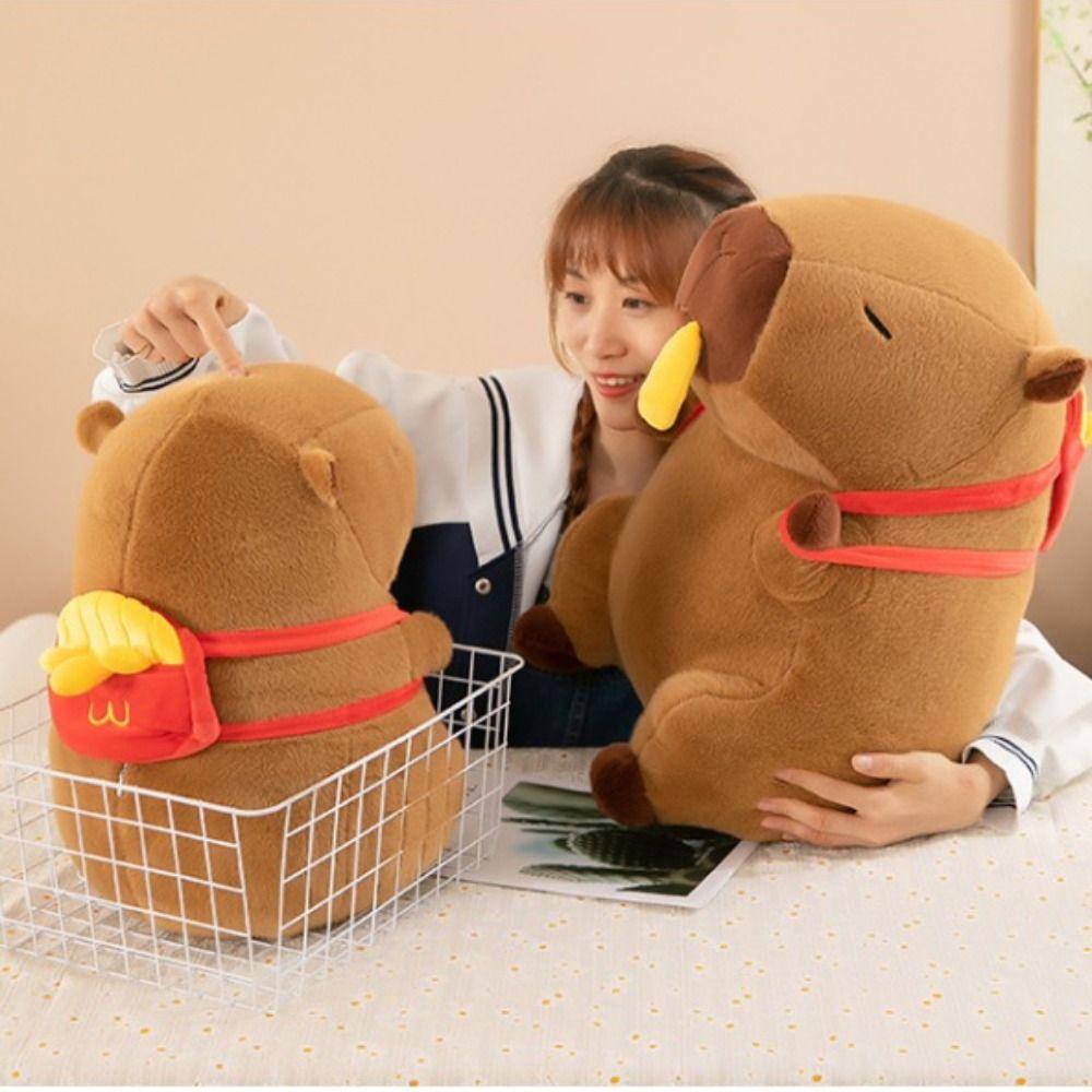 Cloth Doll Capibara Anime Fluffty Toy Simulation Capybara Plush Doll  Birthday Gift