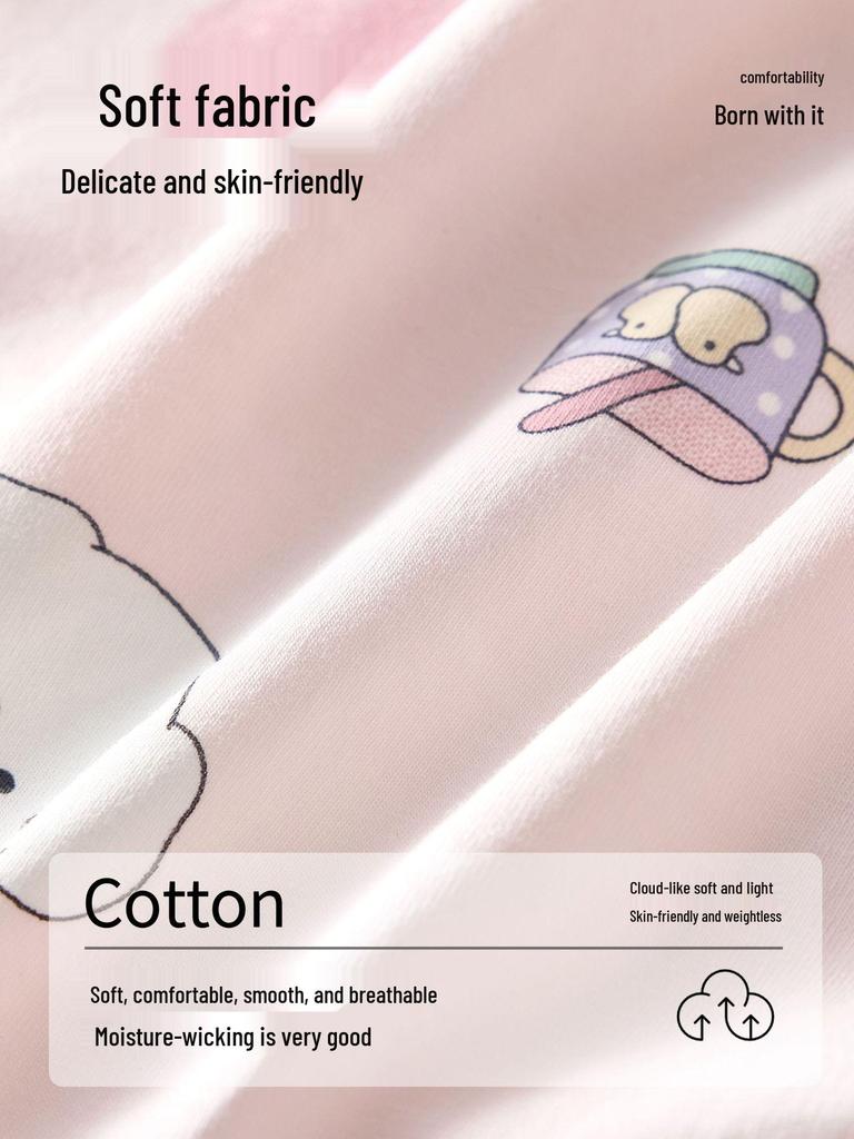 Sous-vêtements Triangle pour Enfants: Shorts Bébé Fille 100% Coton, Sans Pincement