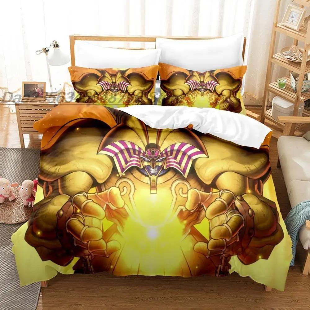Yu Gi Oh Bedding Set Single Twin Full Queen King Size Bed Set Aldult Boys Bedroom Duvetcover Sets 3D Print Anime  Kawaii