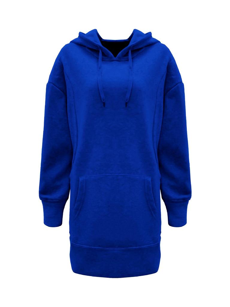 2025 Influencer Autumn/Winter Women's Solid Color Loose Fleece Hoodie