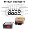 AC115/230V Dual Voltage Temp Control Digital Display Thermostat Relay Thermoregulator Heating Cooling Temperature Controller
