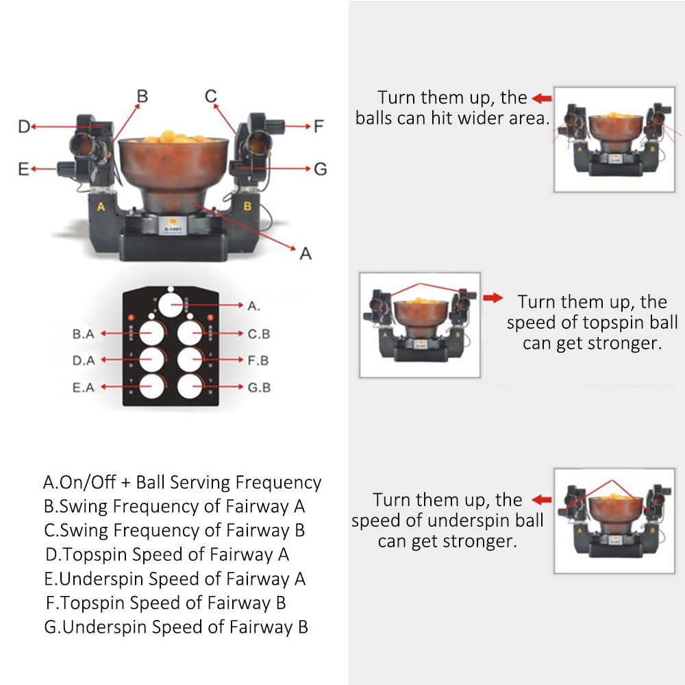 Table Tennis Robot Ping Pong Ball Machine Automatic Table Tennis Machine for Training
