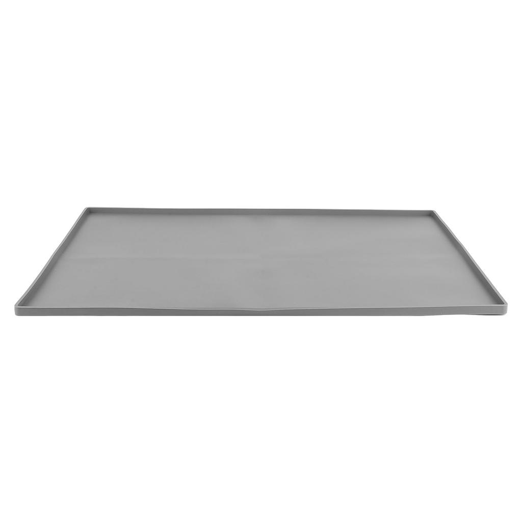 Silicone Coffee Machine Mat for Countertops Non Slip Shock Absorption Coffee Bar Mat Under Coffee Maker Mat Gray