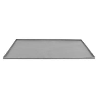 Silicone Coffee Machine Mat for Countertops Non Slip Shock Absorption Coffee Bar Mat Under Coffee Maker Mat Gray
