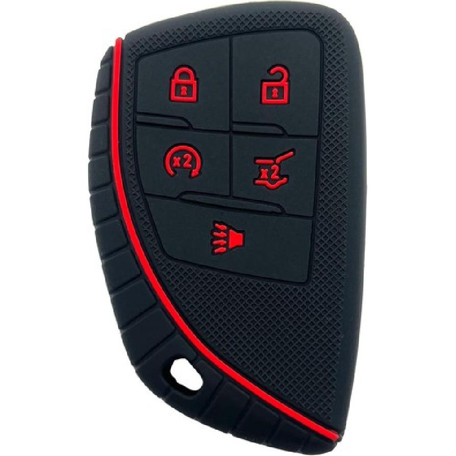 5 Buttons Silicone Smart Key Fob Cover Fit for Sierra 1500 Silverado 1500 250