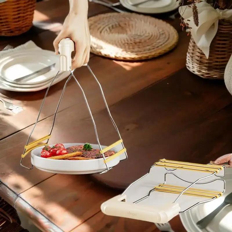 Hot Plate Dish Clip with Anti-Burn Feature, Perfect for Bowls, Air Fryers, and Ovens