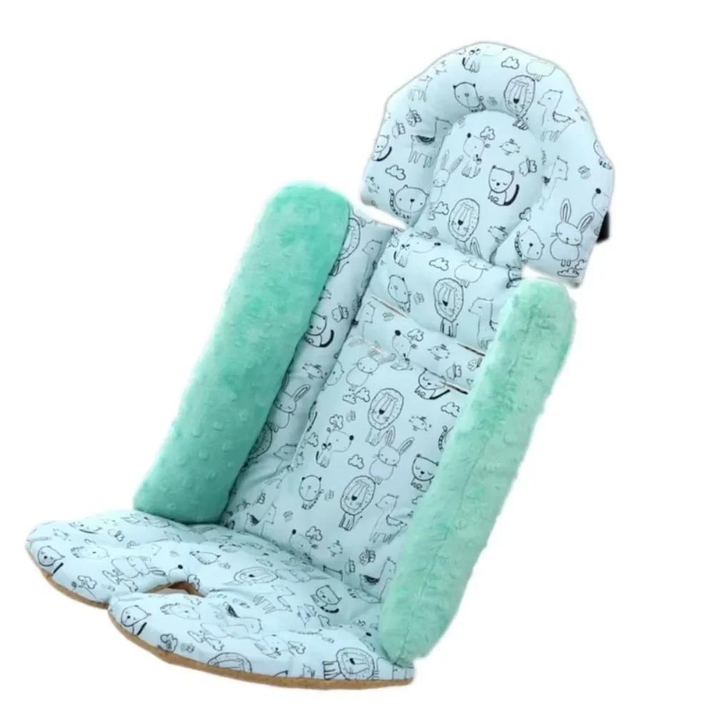 Baby Stroller Seat Cushion Cartoon Pattern - Universal Pushchair Car Mat Essential Stroller Accessories Baby Car Seat Liner