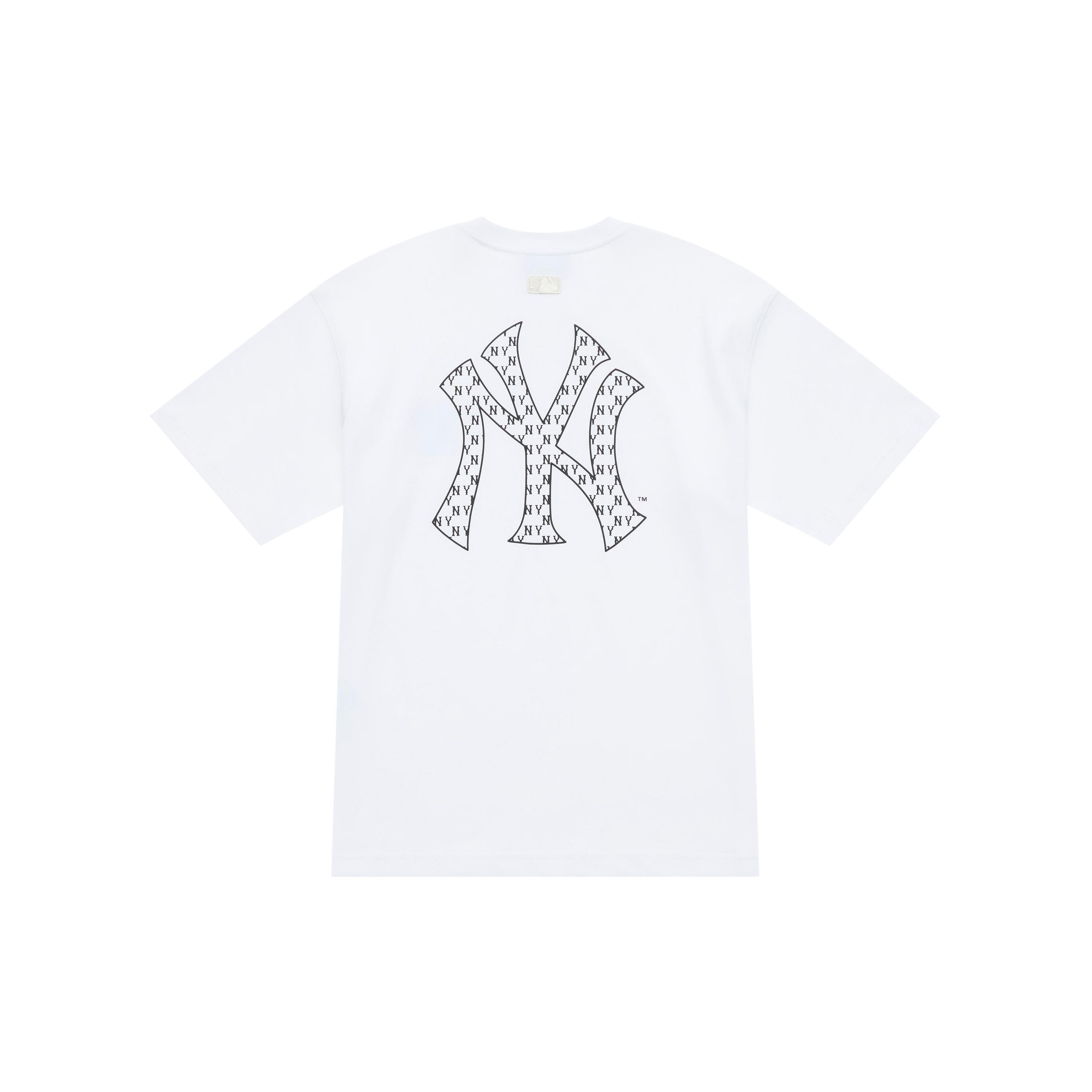 

New MLB MONOGRAM Collection New York Yankees SS25 T Shirt Unisex White 3ATSM7053-50WHS S