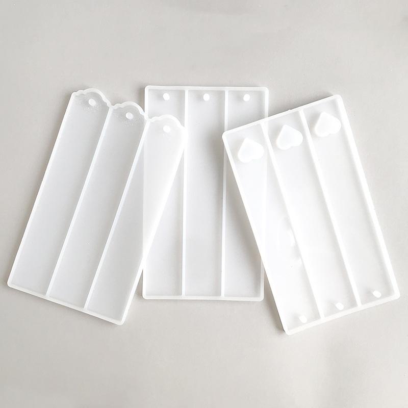 1Pc Rectangle Bookmark Silicone Mold Rectangle Bookmark Epoxy Resin Casting Molds For Diy Epoxy Resin Crafts Making Tools For Re