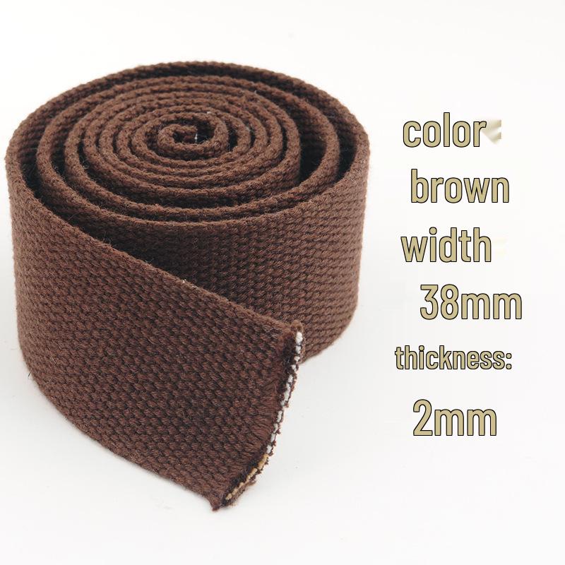 3.8cm Colored Polyester Cotton Webbing for Bags & Clothing - Edging Tape & Shoulder Strap Ribbon