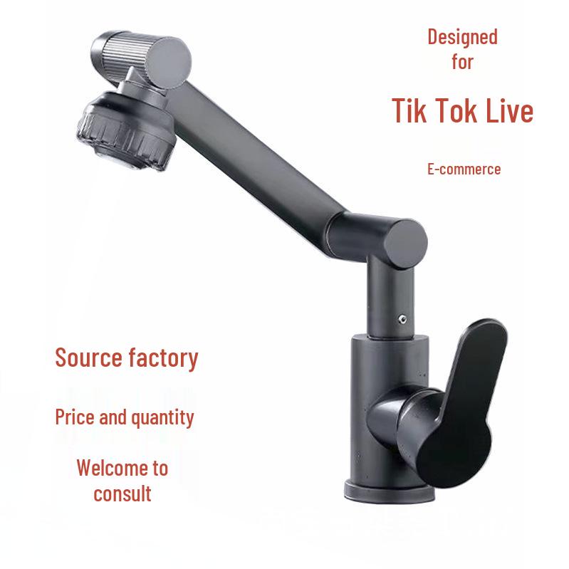 Lucky Cat Hot & Cold Stainless Steel Faucet for Kitchen & Bathroom Sink