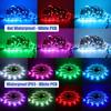 5V 5050 RGB LED-Streifenlicht Hausdekoration Wasserdicht 30 LEDs Flexibles Bandlicht 50cm 1m 2m 5m mit 4-Pin-Stecker Weiß/Schwarz PCB
