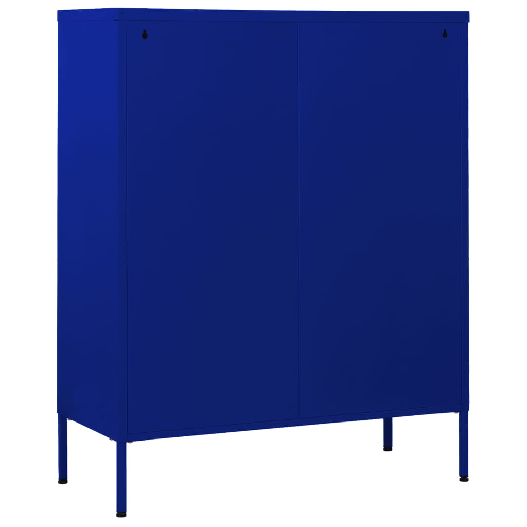 Sideboard Marineblau 80 x 35 x 101,5 cm Stahl