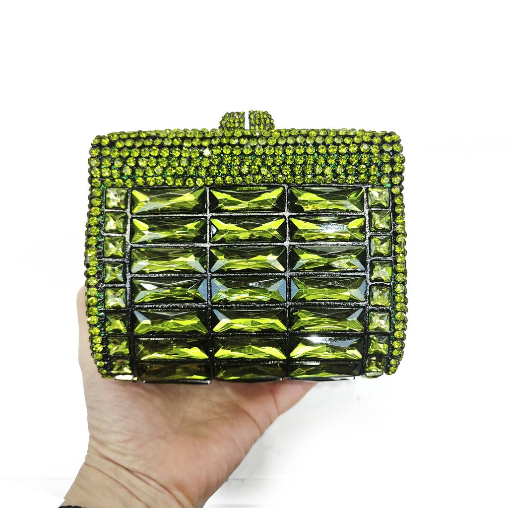 New Diamond Dinner Bag Glass Rhinestone Banquet Rhinestone Clutch Purse