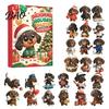 Christmas Tree Pendant Set 2026 Advent Calendar Dachshund Ornament Set, Countdown Hanging Decor with 24 Miniature Dog Collection Mini Figures,
