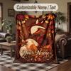 Astronomical Map Theme Throw Blanket Custom Name Text Personalized Blanket Soft Cozy Blanket for Home Sofa Bed