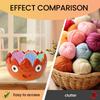 Cute Flames Shape Tray Creative Yarn Bowl Ceramic Desktop Storage Crochet Yarn Balls Organizer Sundries Dish Holder Home Decor