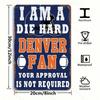 1pc Retro Denver Football Aluminium Metal Sign 8x12in Home Bar Man Cave Wall Decor